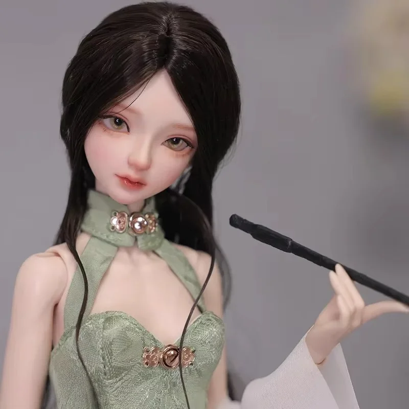 Shuga Fairy Idun 1/4  BJD Doll Resin Slim Kunis Body Embroidered Hanfu  Classic Style Handsome Woman Take Smoking Pipe DOLL