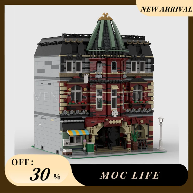 

[3898 шт.] индивидуальный модульный кирпич MOC, школьный креативный набор строительных блоков STEM, развивающие игрушки, комплект строительной модели «сделай сам»