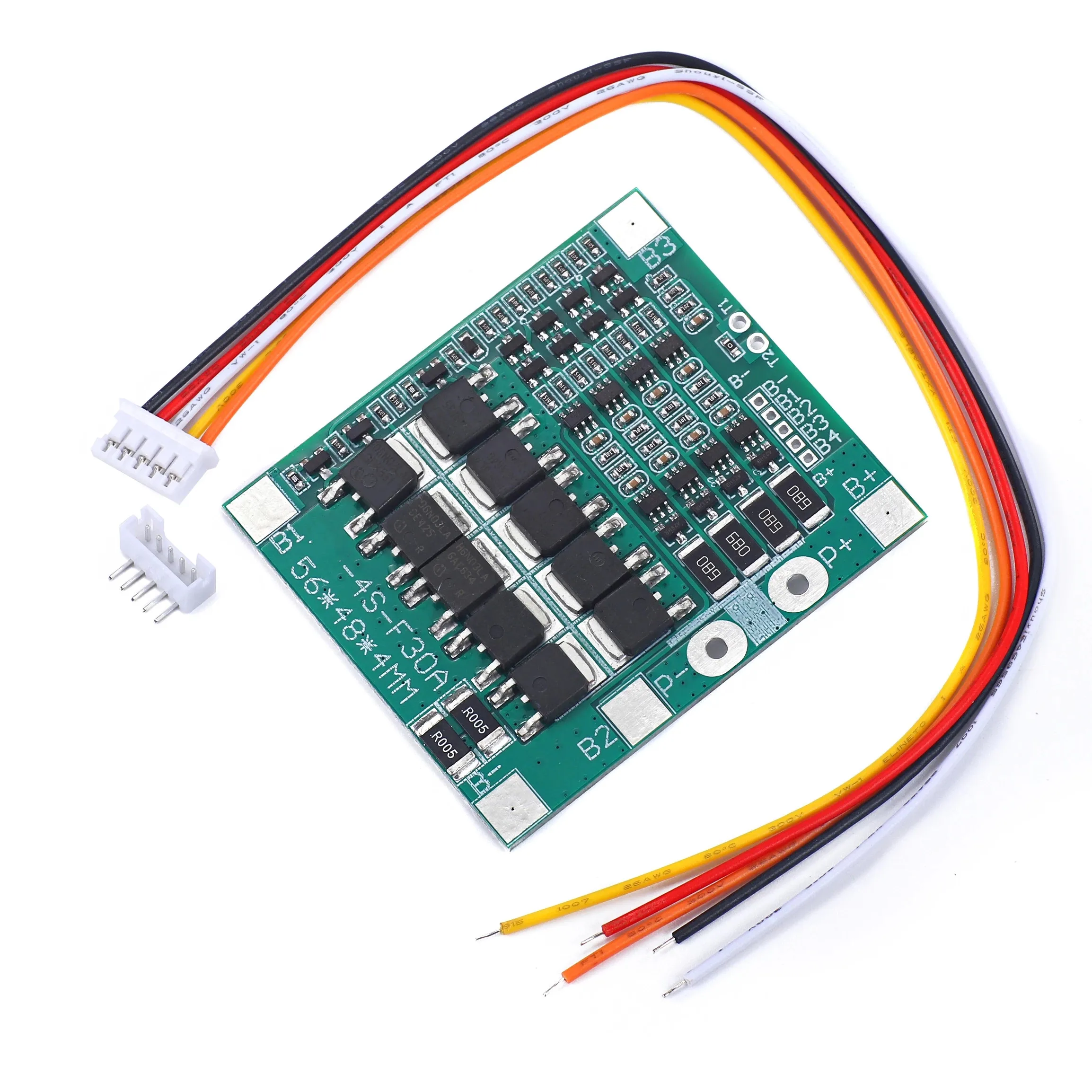 BMS 4S 30A 14.4V Balancer PCB 18650 Lipo Li-ion Lithium Battery Protection Board LiFePO4 4S BMS Balancing Charging Circuit PCM