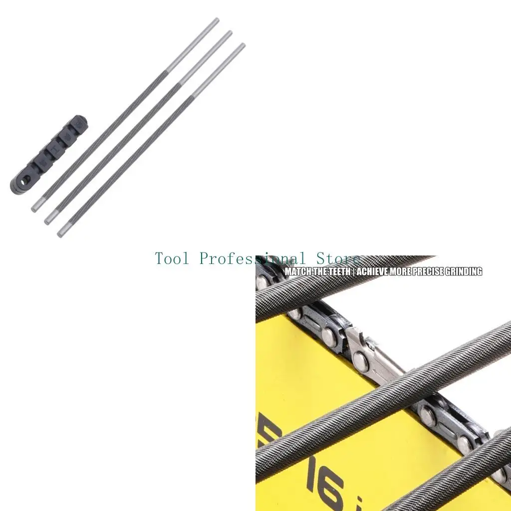 57QF Professional Chainsaw Sharpener Steel Construction Chainsaw Sharpening File For Efficient Cutting