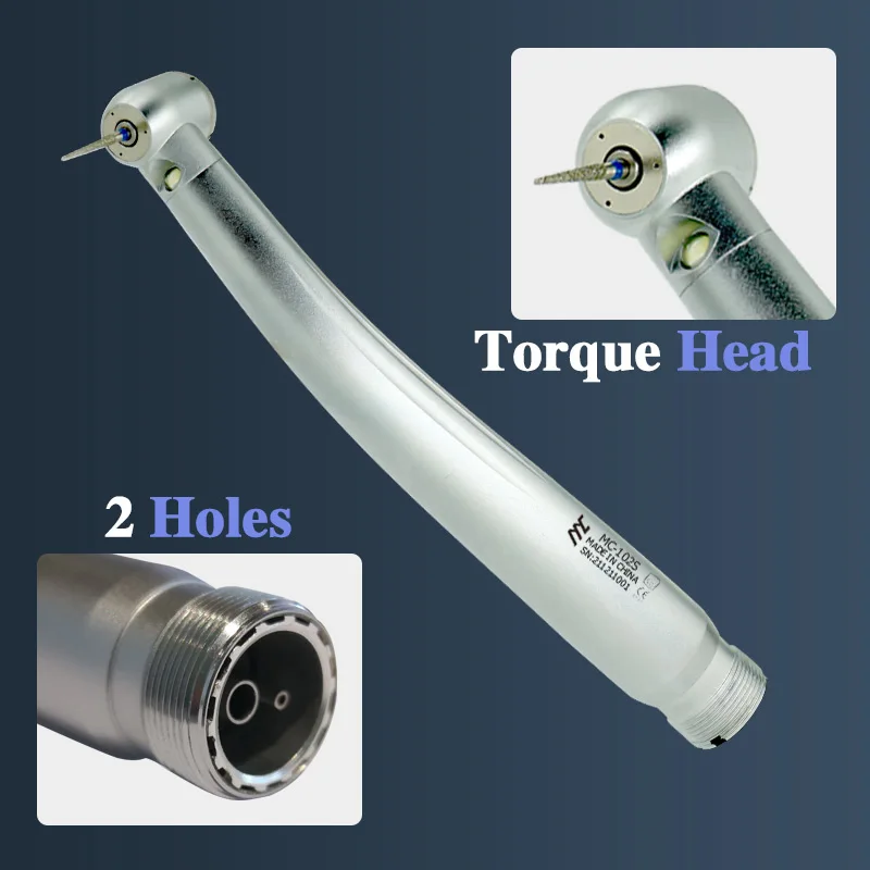 Dental LED High Speed Handpiece E-generator Standard head Push Button 3 Water Spray 2/4 holes turbine with good  quality