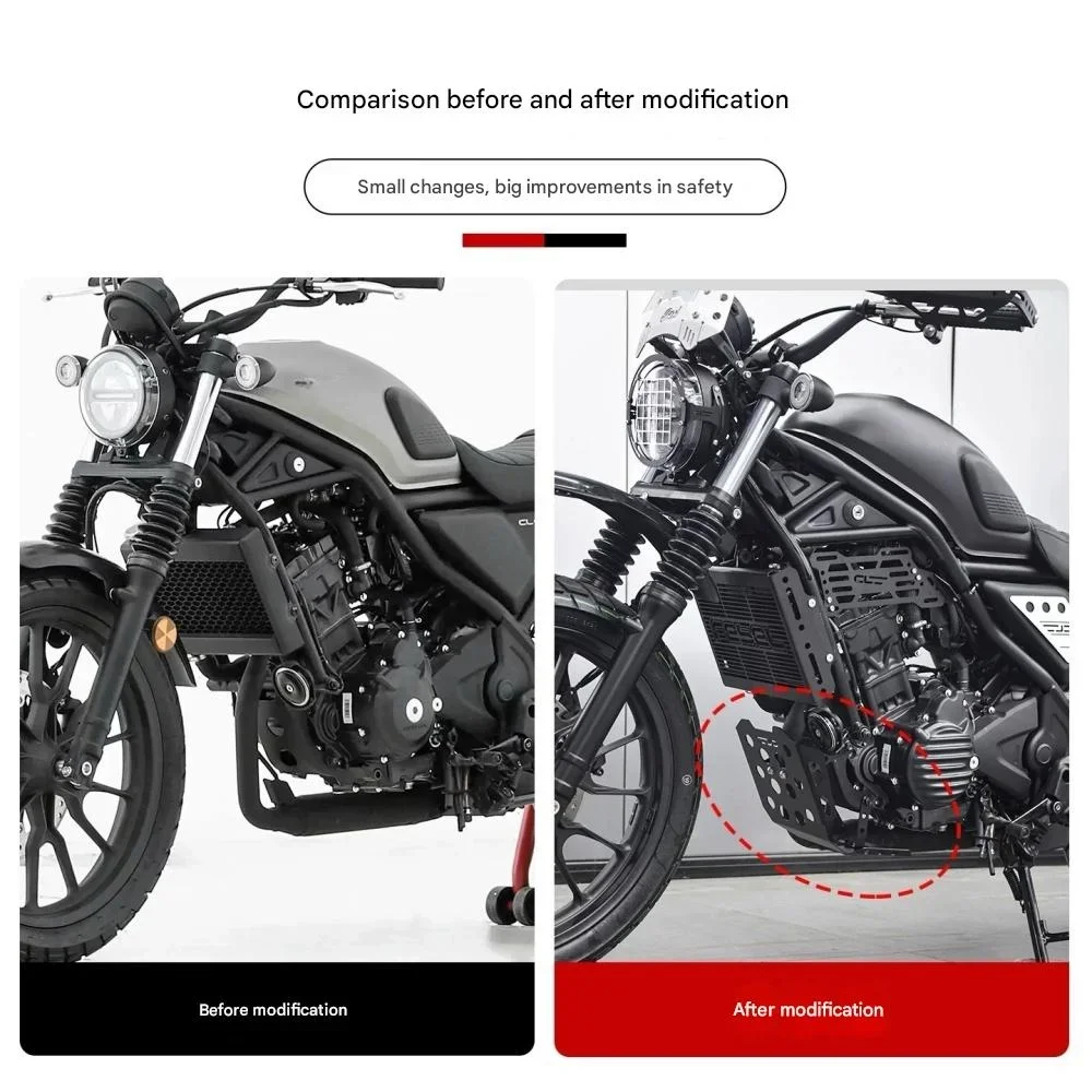 FOR CL300 CL-300 engine protection plate lower air deflector stainless steel guard plate chassis decorative cover cl 300 CL 300