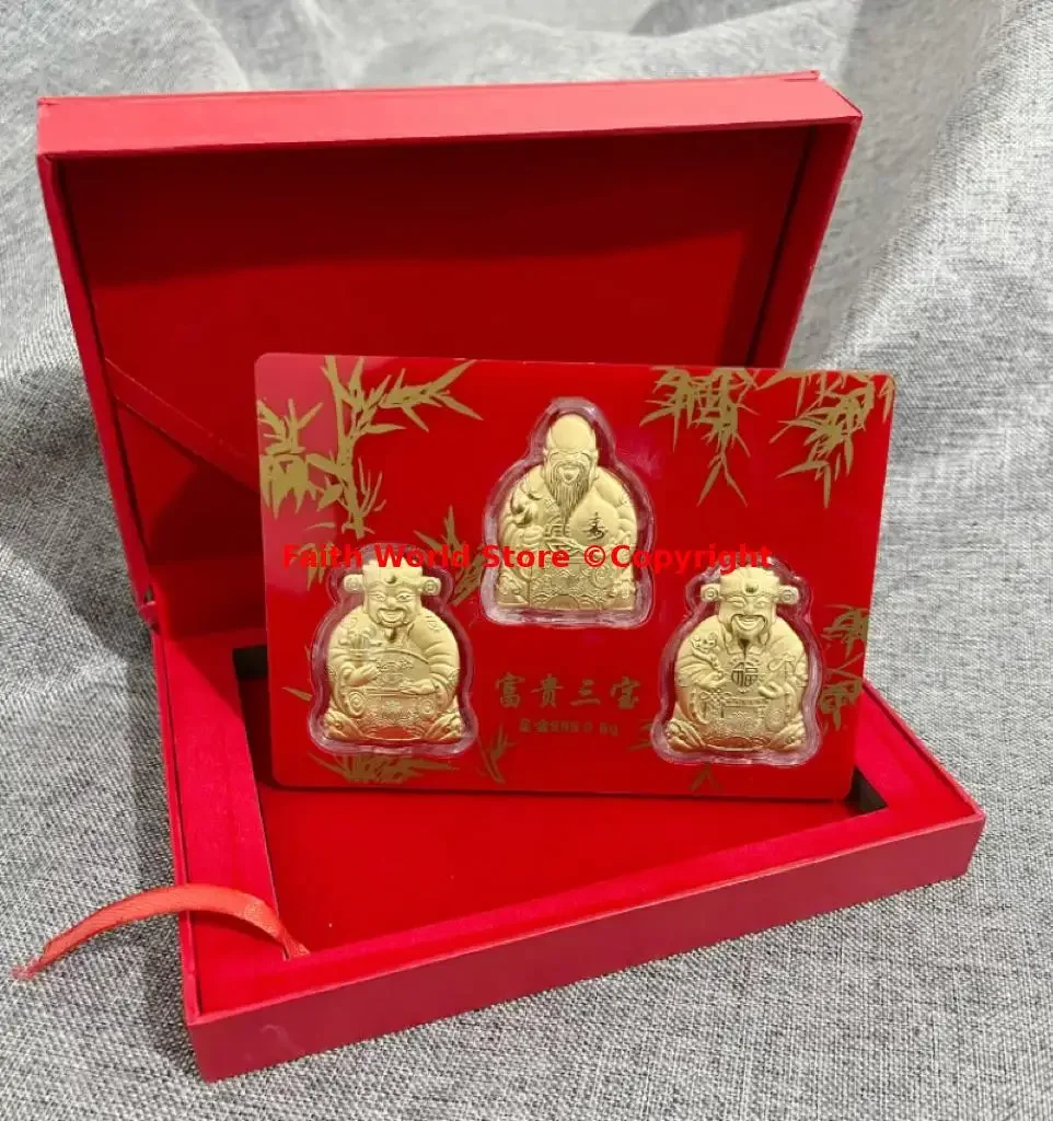 

HOME Auspicious Prosperous good luck decorative 2025 Geomantic master ensuring safety help cause FU LU SHOU Ornament GIFT BOX