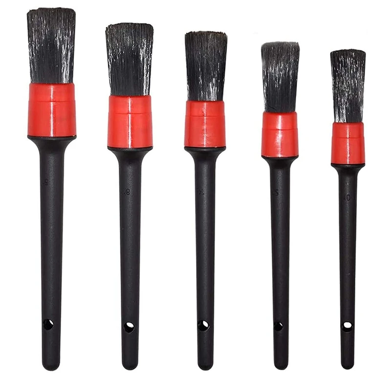 17 Pcs Car Cleaning Brush Detailing Brush Set Dirt Dust Clean Brushes For Car Interior Exterior Leather Air Vents Clean