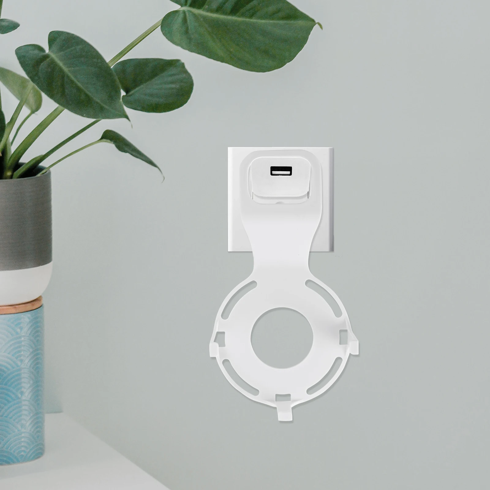 

Wall-Mounted Compatible For Echo Dot 2 Durable Non-Punch Space-Saving Bathroom Kitchen Bedroom Practical Speaker