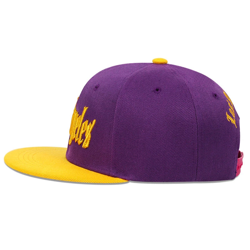 Unisex-Hip-Hop-Hüte mit Los-Angeles-Stickerei, für Frühling und Herbst, verstellbare, lässige Snapback-Baseballkappen, Sonnenschutzhut für den Außenbereich – Detail 5