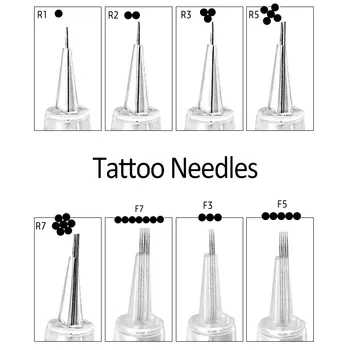 Jehly na obočí a rty Profesionální jednorázové semi-permanentní make-up tetovací jehly R1 R2 R3 R5 R7 pro kazetový stroj 10 nejlepší prodej Dr. Pen M8 - №3