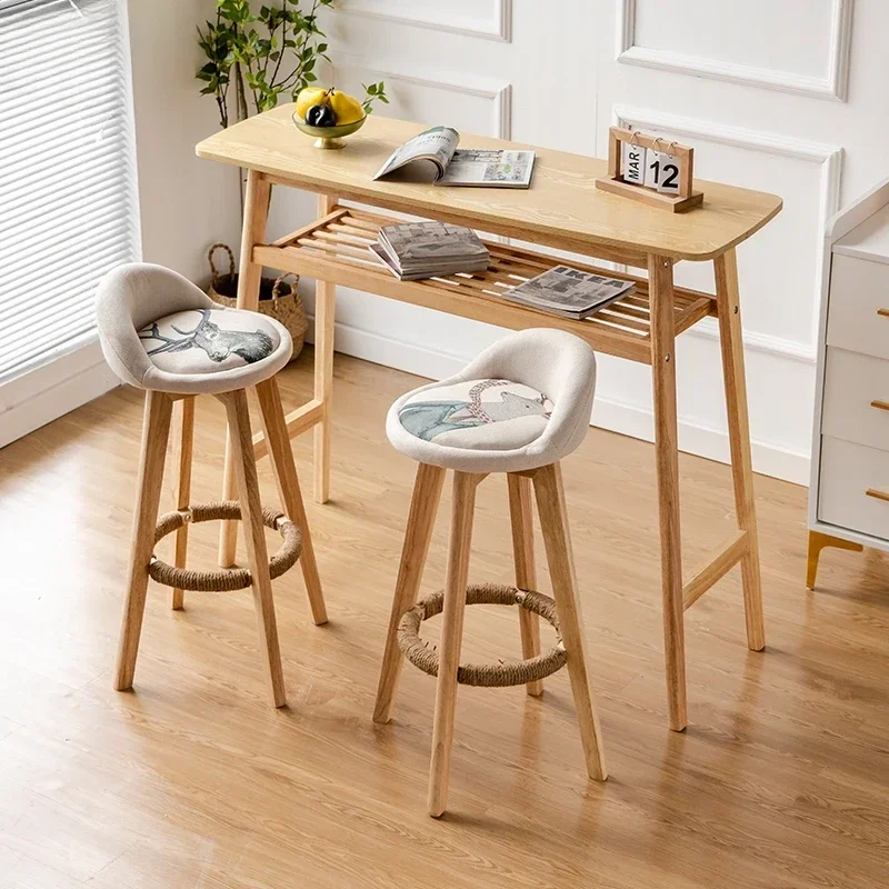 

Мебель для бара, стойка для напитков, скандинавский домашний стол, стоячая высокая кухня, современный дизайнер, кофейные деревянные обеденные аксессуары, уличные аксессуары