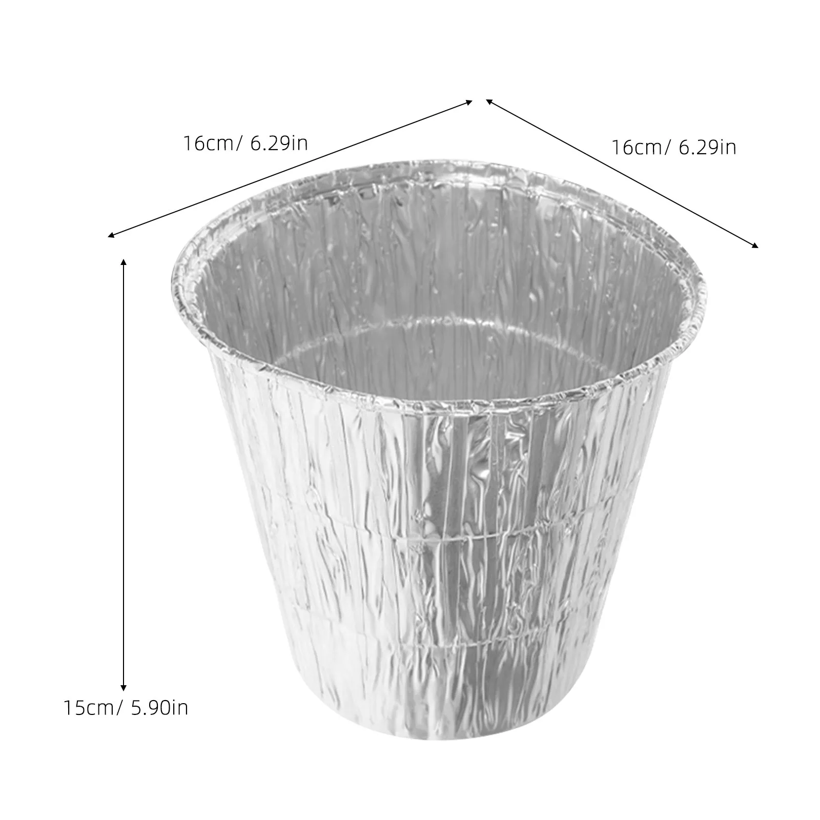 4Pcs Aluminum Drip Bucket Liners Disposable Bbq Grease Catcher Liners Leak Proof Fit for Outdoor Grilling Cooking