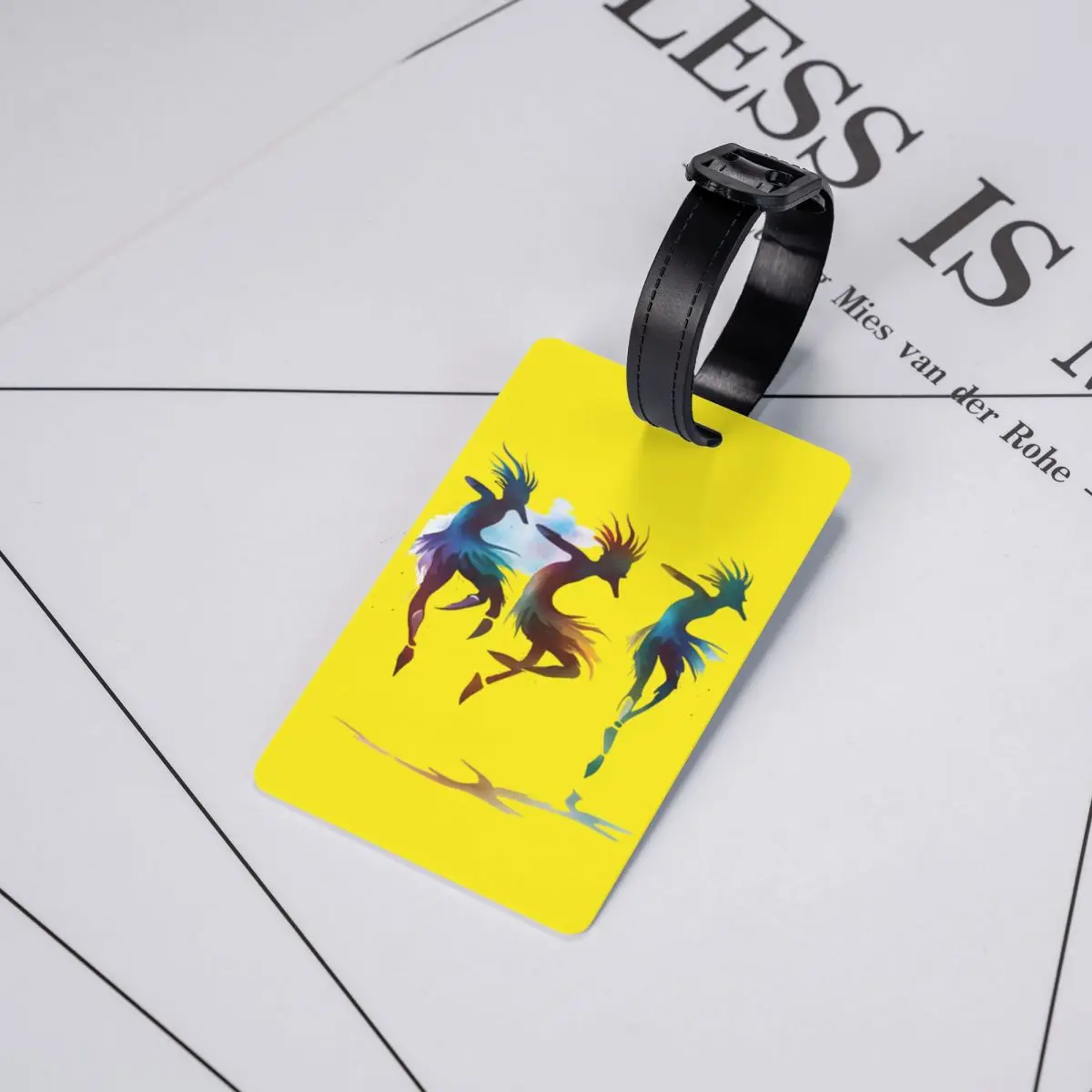 ป้ายติดกระเป๋าเดินทางลายชนเผ่าแอฟริกันและอเมริกันพื้นเมืองแบบคโคเปลลี ป้ายชื่อสำหรับปกปิดข้อมูลส่วนตัว