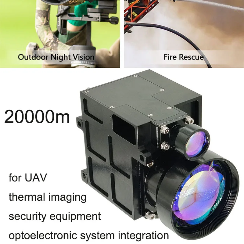 20km Laser Rangefinder Module RS422 Drone Infrared Thermal Imaging Module 20000m IR 1550nm Laser Rangefinder Module For Aviation