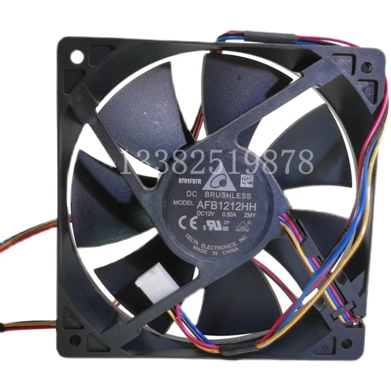 NEW Fan for Delta AFB1212HH 12025 12V 0.5A 4-wire PWM Speed Regulating Cooling Fan 120 *120 * 25mm