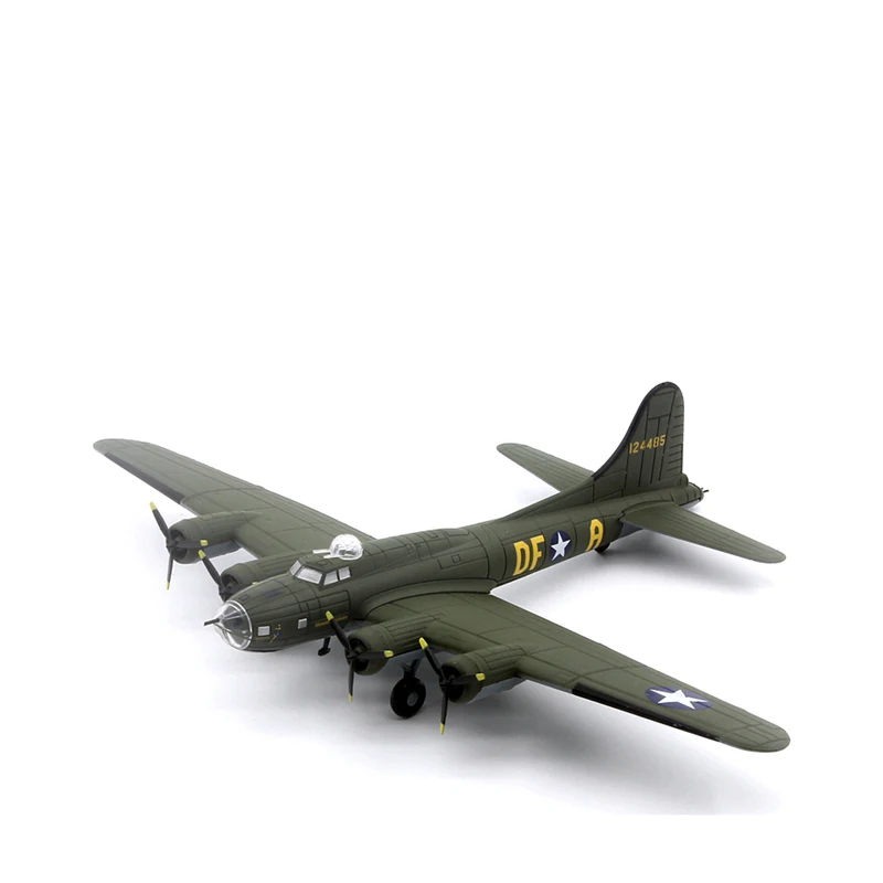 1/144 Scale AMER United States B-17F Flying Fortress Aircraft Memphis Belle B17 Finished Militarized Combat Aircraft Model