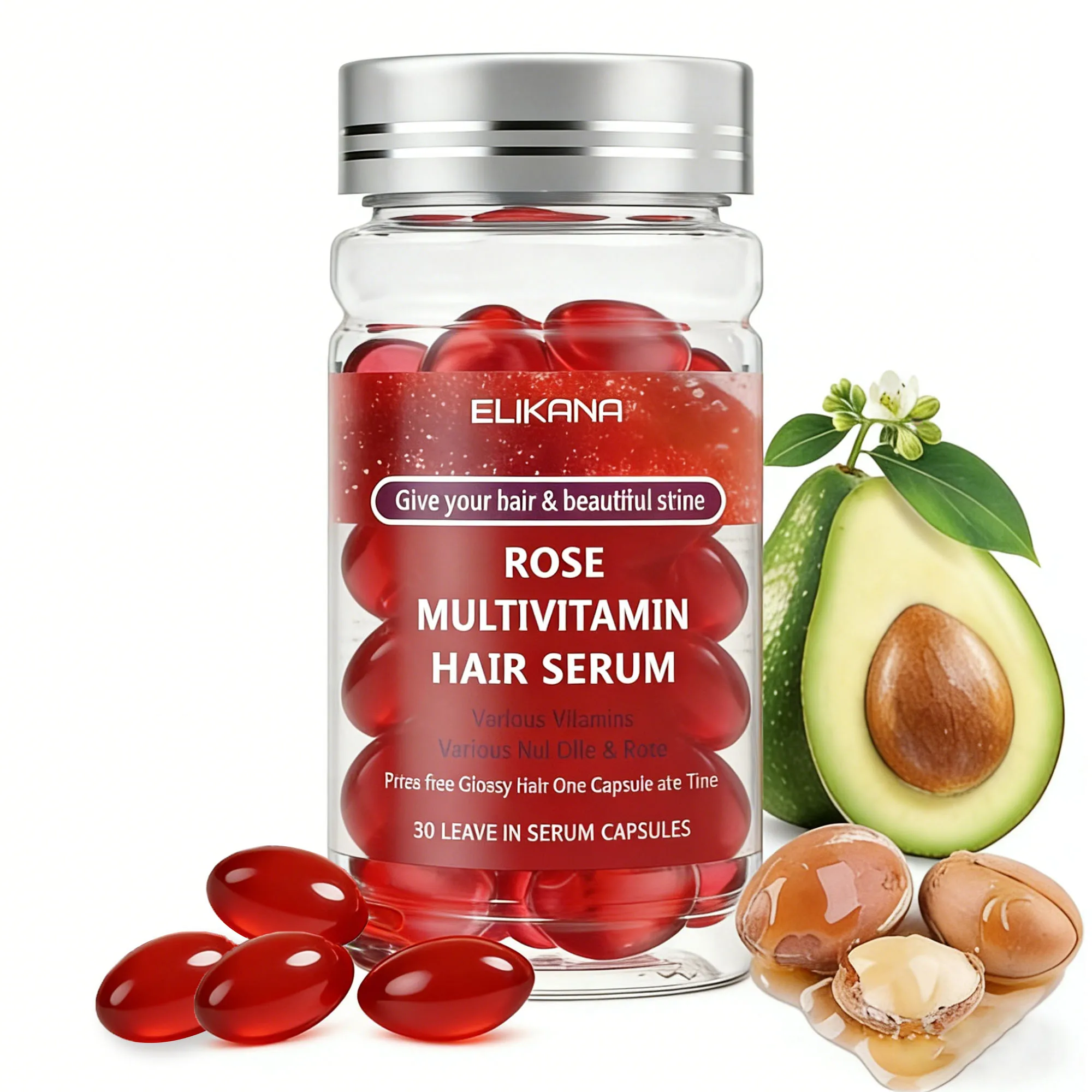 Vitamin Hair Mask Capsules - Rich in hair care ingredients, they provide long-lasting moisture, repair dry and broken.