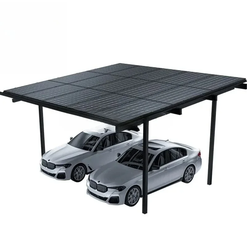 Waterproof aluminum alloy solar carport system ground-mounted photovoltaic parking lot for home solar applications