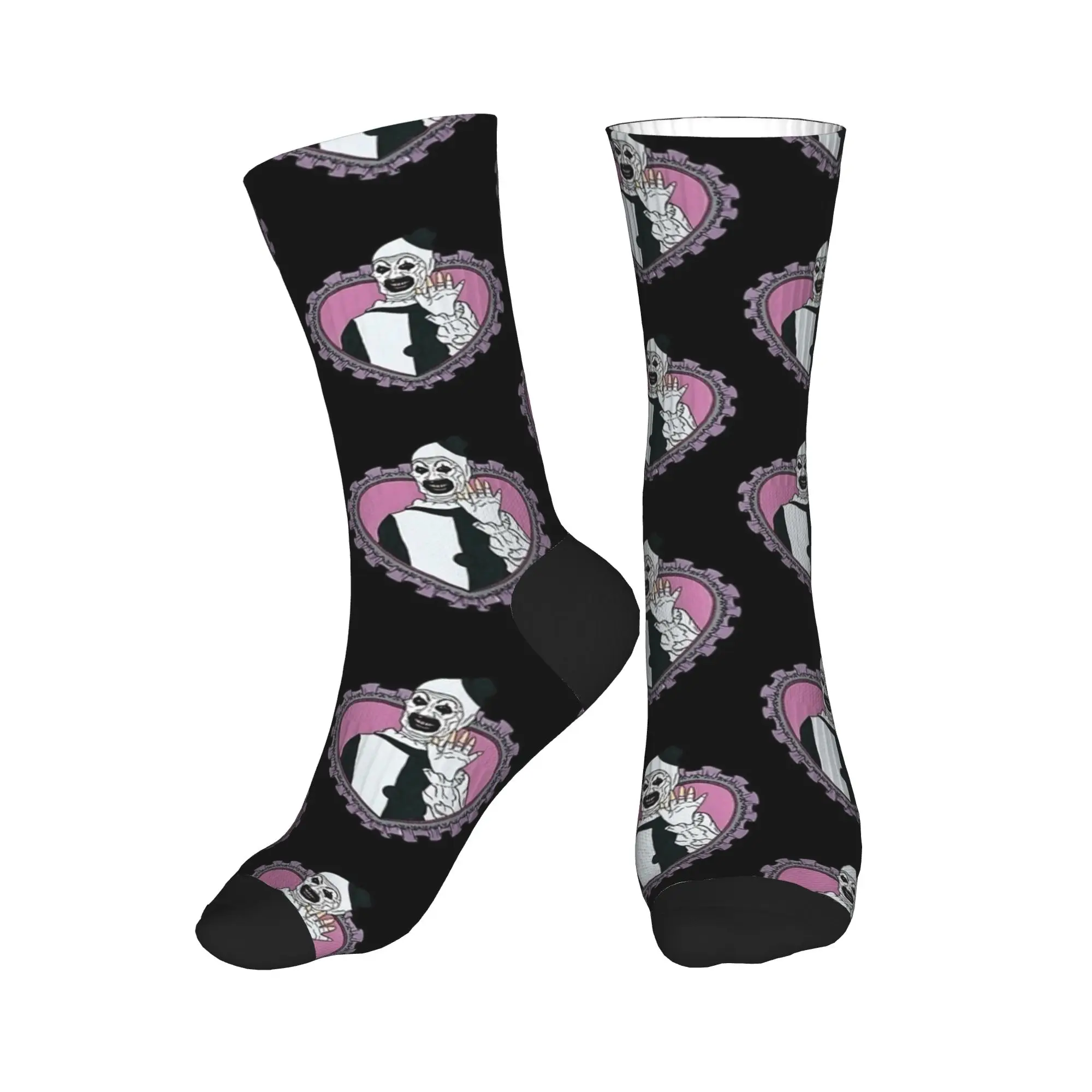 الجوارب الرجالية لطيف المرعب الحب فيلم الرعب هالوين الوردي القلب جوارب الخريف الجوارب الرجعية تصميم الجري عدم الانزلاق الجوارب