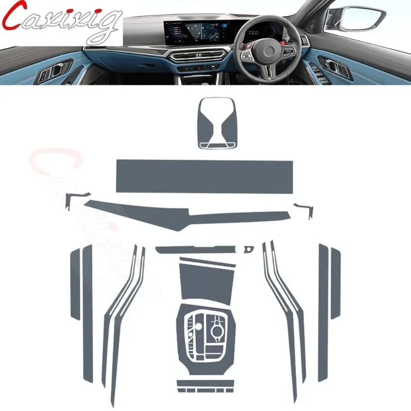 For BMW M2/M3 G87 G80 2023 Car interior Center console transparent TPU Paint protective film Anti scratch sticker LCD scree PPF
