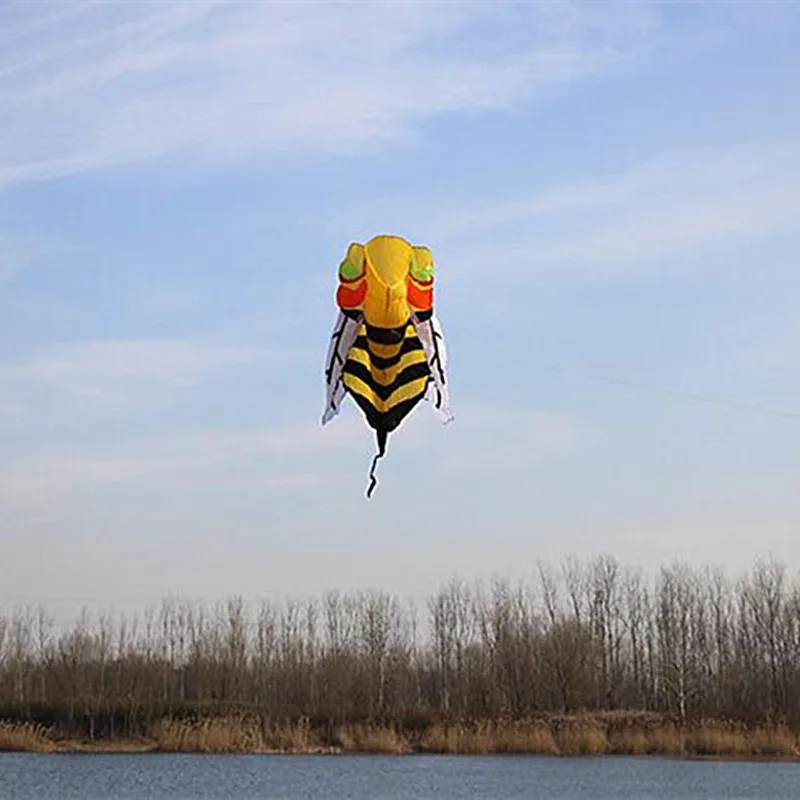 Frete grátis pipa de abelha brinquedos voadores ao ar livre para adultos pára-quedas windsurf jogos infláveis pipas gigantes dos desenhos animados animal jogar divertido