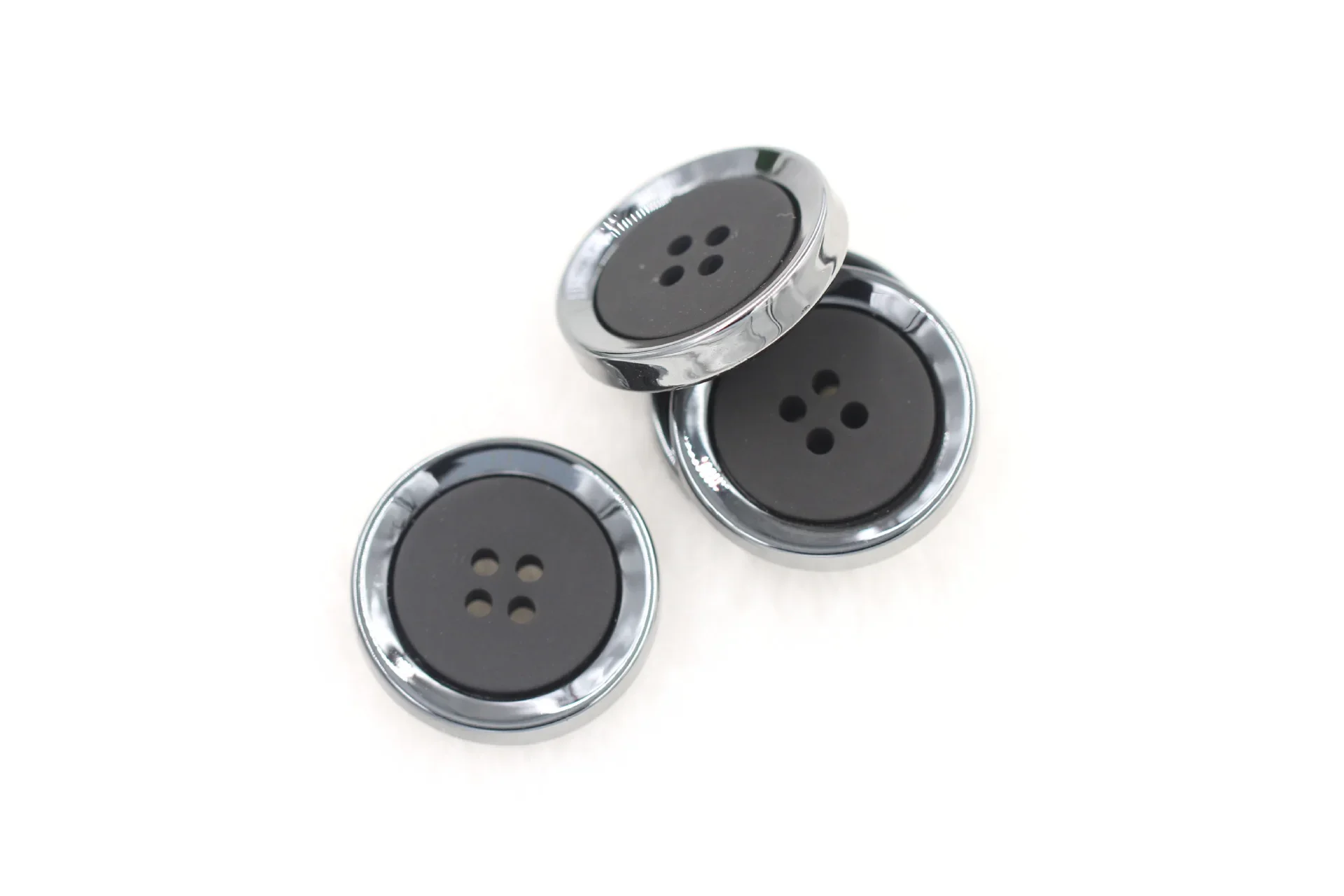 5pcs/pack of High-grade Resin Buttons Men's and Women's Woolen Coat Windbreaker Decorated with Black Buttons In Multiple Sizes