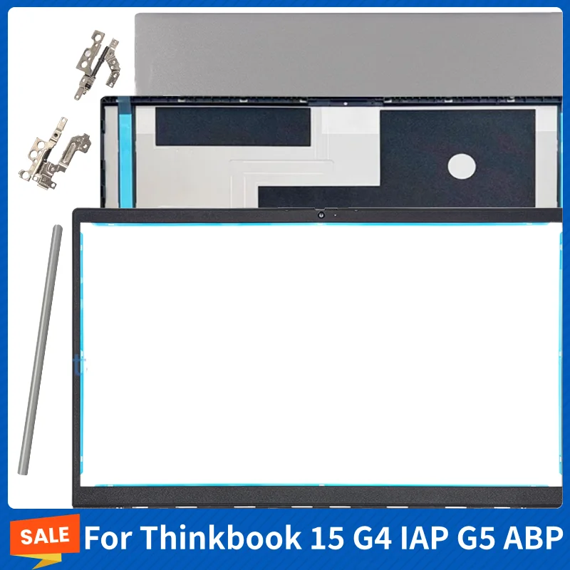 New For Thinkbook 15 G5 ABP G4 IAP Laptop LCD Back Cover/Front Bezel Hinge Computer Replacement Parts Screen Rear Lid Top Casing