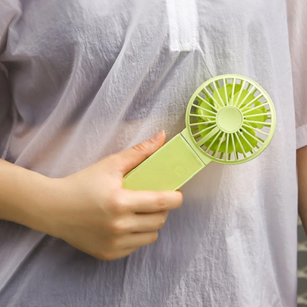 

Маленький складной портативный вентилятор USB, флуоресцентный зеленый, 85x35x193 мм, компактный, легкий, бесшумный дизайн, мини-вентилятор, идеально подходит для дома и офиса