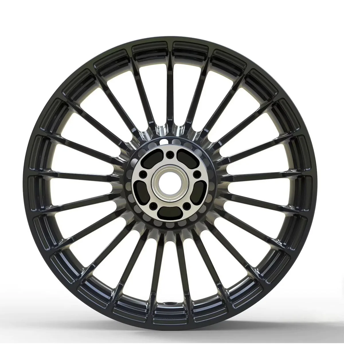 Black Color Aluminum Alloy Wheel Accessories for Front & Rear Compatible with for Harley 08-later FLSTF FLSTFB FLSTFBS New