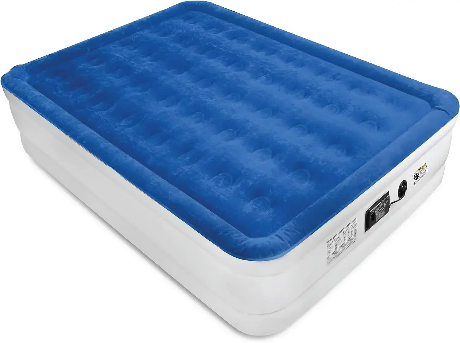 Air Mattress with Technology Built-in High Capacity Pump for Home & Camping- Double Height, Adjustable, Inflatable Blow Up