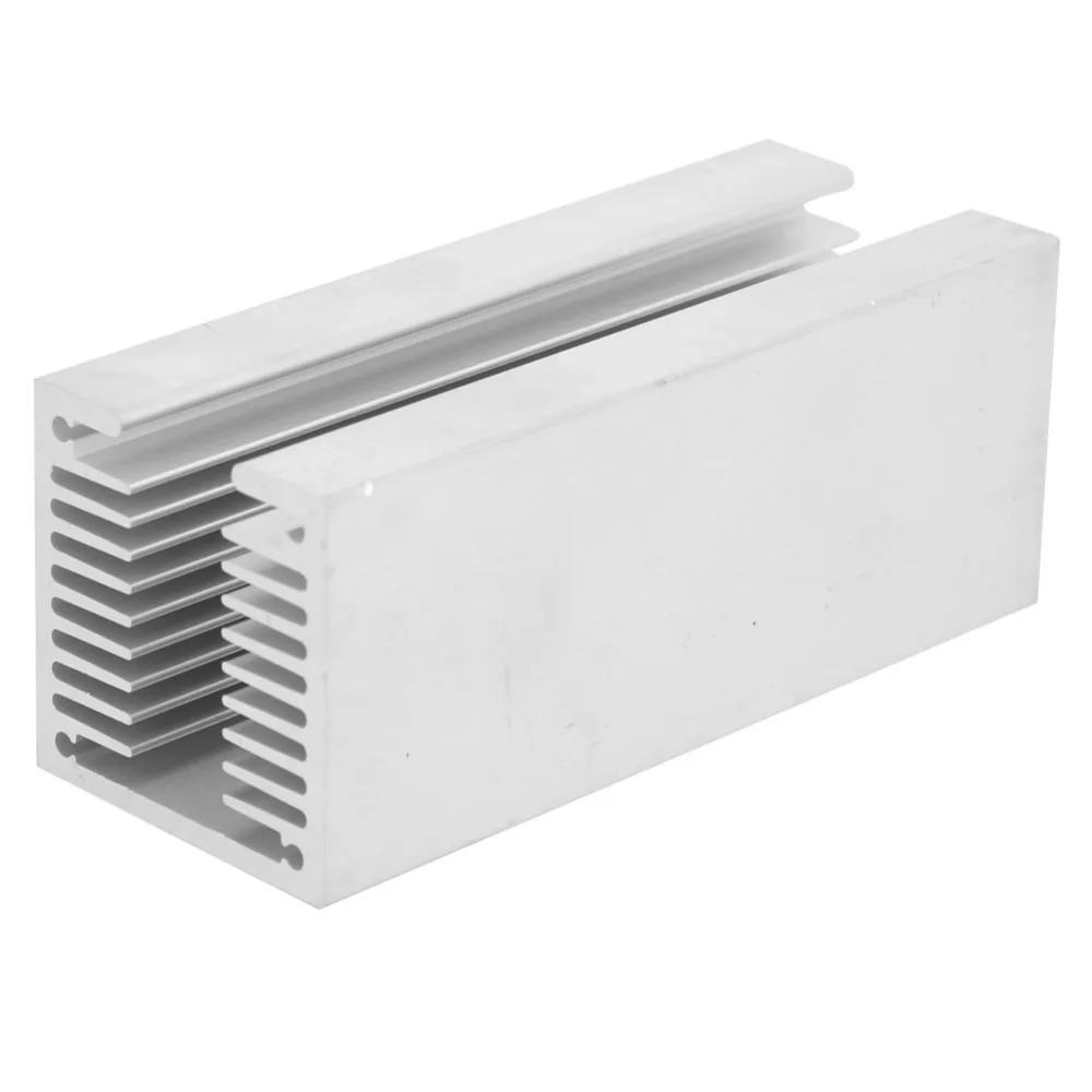Dense Tooth TO-3P Heat Sink 100x40x 40mm Aluminum Aluminum Heatsink Fin Silver U Type Heat Cooling Fin Electronic Cooling