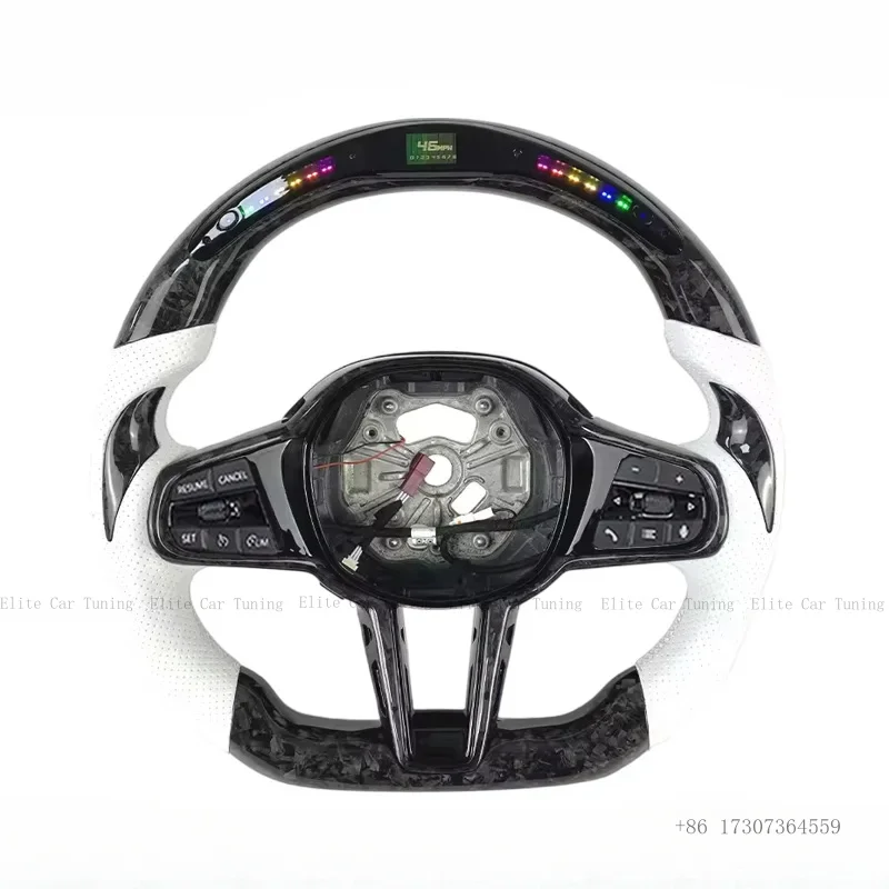 

LED M Sport Carbon Fiber Steering Wheel for BMW F40 F44 G30 G38 G01 G02 G05 G06 G07 G08 G18 G20 G21 G22 G24 G80