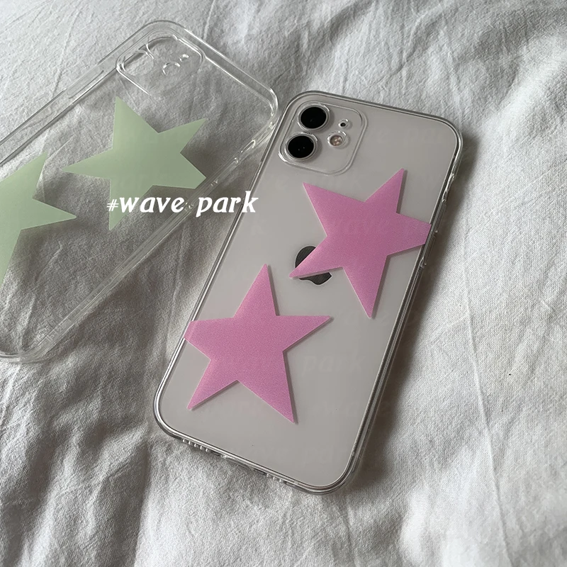 Colorful Pentagram Summer Cute Phone Case for Infinix Note 40 30i 12 11 10 Zero 30 20 Smart 9 8 7 6 5 VIP Pro Plus 4G 5G Clear