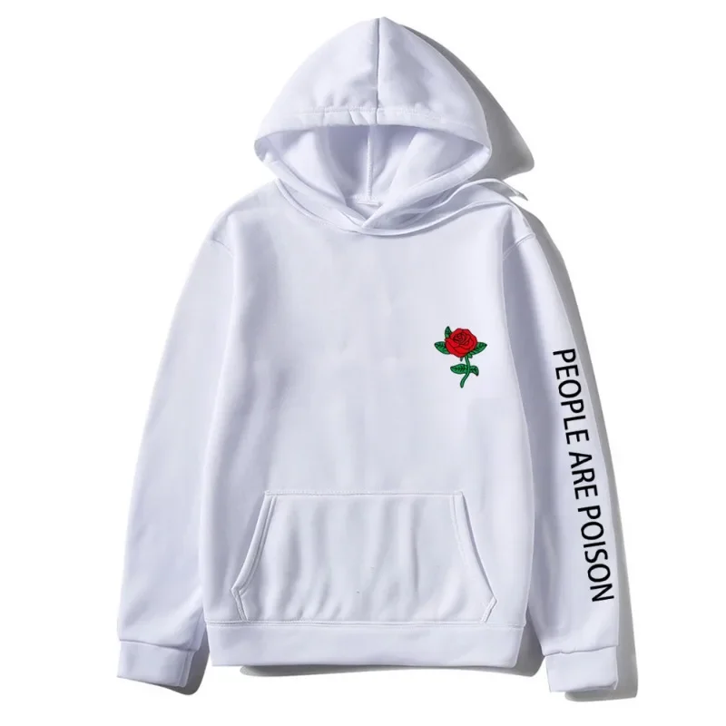 

Ferrari ropa hombre vetement designer hoodie Rose Letter Print Casual Unisex Hooded Pullover Sweatshirt sudadera essentials