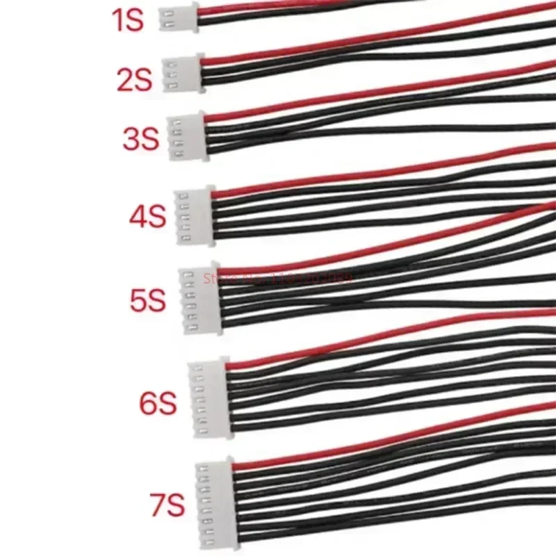 10pieces/lot 1s 2s 3s 4s 5s 6s 7s 8s Lipo Battery Balance Charger Plug Line/wire/connector 22awg 300mm Jst-xh Balancer Cable