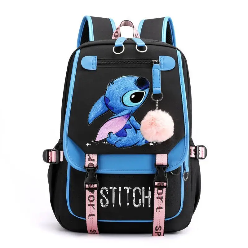 Disney Lilo Stitch Women Men Rucksack Travel Bag Mochila Backpacks Teenager Laptop Backpack Stitch Pattern School Bag Gifts