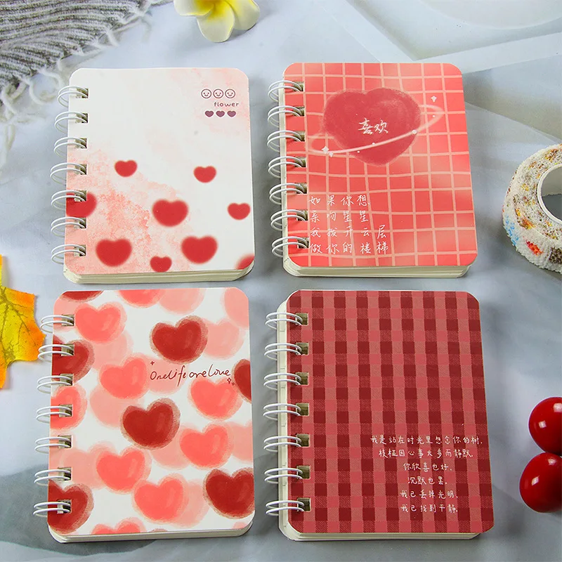 New Hot A7 Tulip Loose-leaf Book Ins Style Exquisite Notebook Cute Hand Ledger Cores Reusable Notepad Horizontal Line Notebook