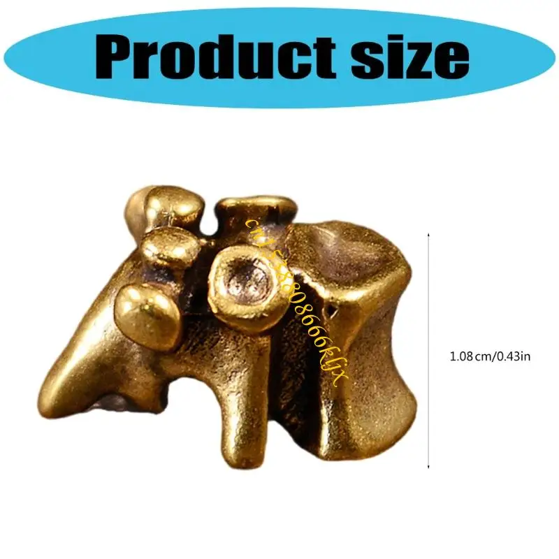 Unieke koperen wervelkolom Keychain Lanyard Bead Decoratief paracord touwhanger voor dagelijkse carry essentiële 066c