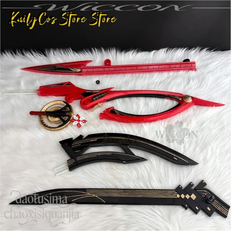 Game Wuthering Waves Cosplay CHISA 3D Polylactic Acid Props Accessories 코스프레 Big Fake Scissors Halloween Christmas Cos view 5