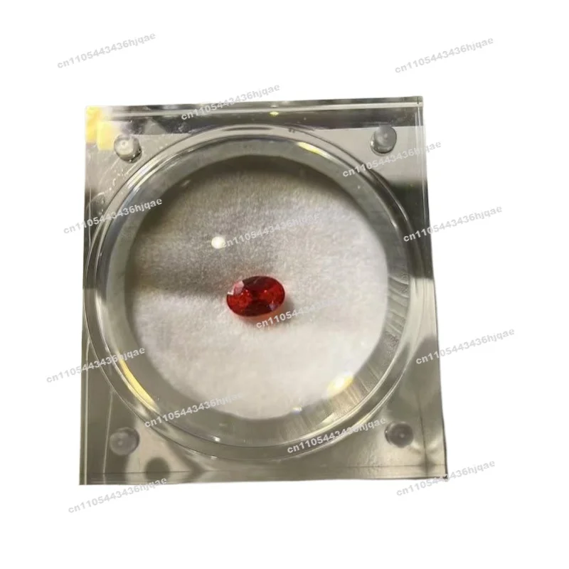 New Loose Diamond Box Stone Display Storage Ring Surface Colored Gemstone Chip Porcelain Plate Enlarged Twice Exhibition