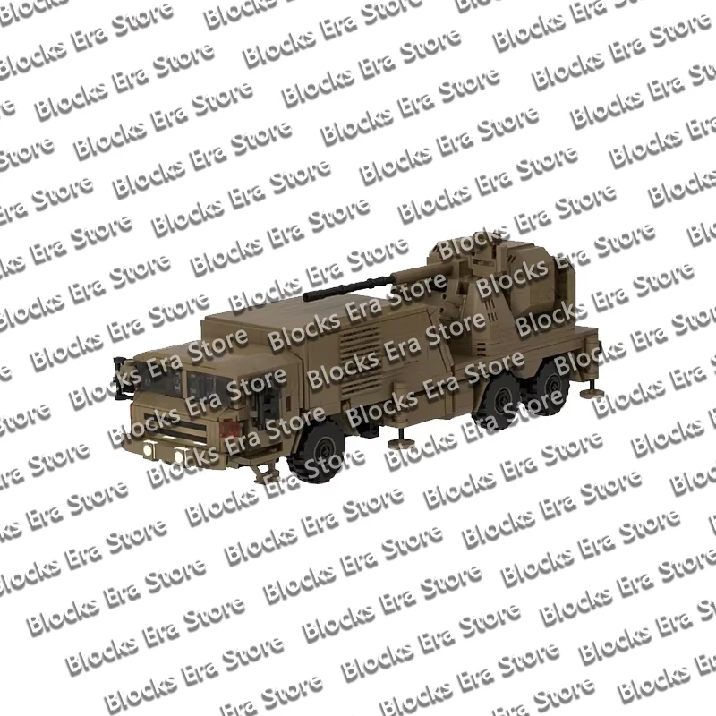 QWERT SA‑2 Surface‑To‑Air Missile System Model MOC Building Bricks War Equipment Modular Technology Gifts Holiday Assemble Toys