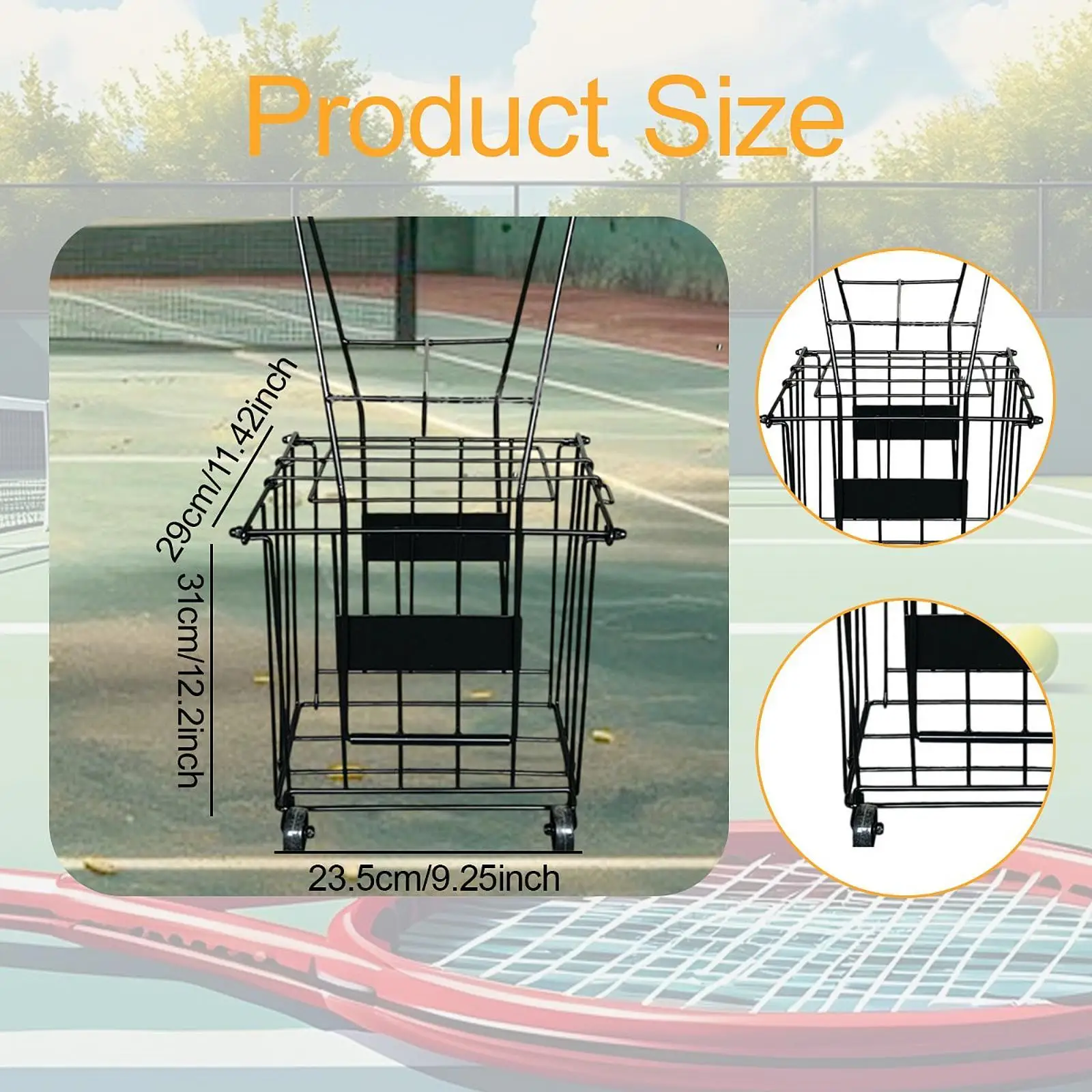 tennis-ball-basket-iron-portable-organizer-rolling-cart-for-easy-tennis-ball-collection-and-gym-storage