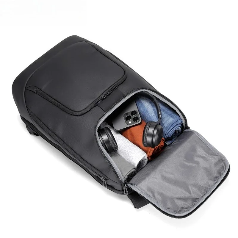 Multi-layer storage business simple backpack, portable independent computer compartment anti-splashing backpack