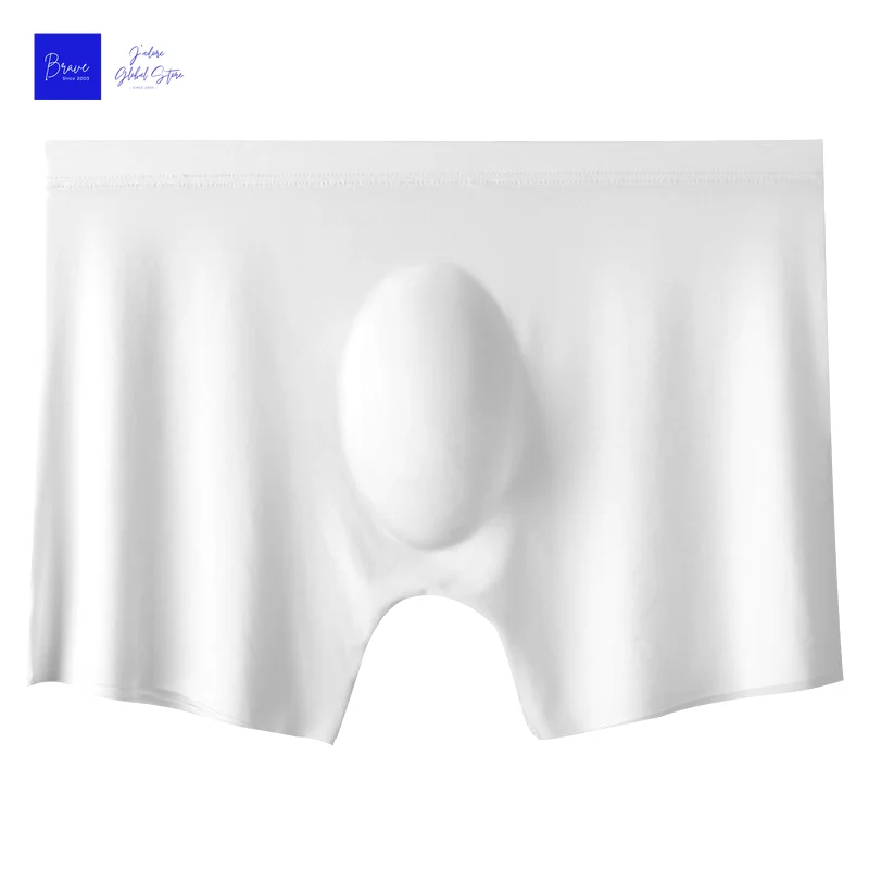 1pc Heren Boxers Shorts Ijs Zijde Mannen Slipje Naadloze Sexy Ondergoed Man Onderbroek Slipje Mannelijke Antibacteriële Ademende Slips