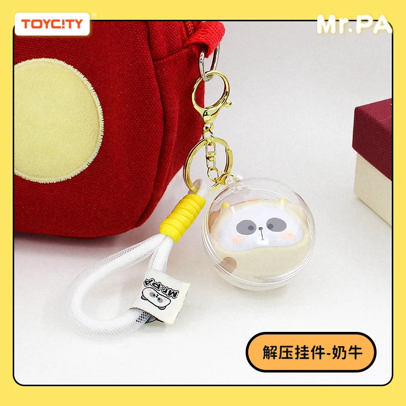 TOYCITY Mr.pa liontin kunci mewah tas mainan cubit gantungan kunci lucu boneka Kawaii figur aksi untuk mainan anak perempuan