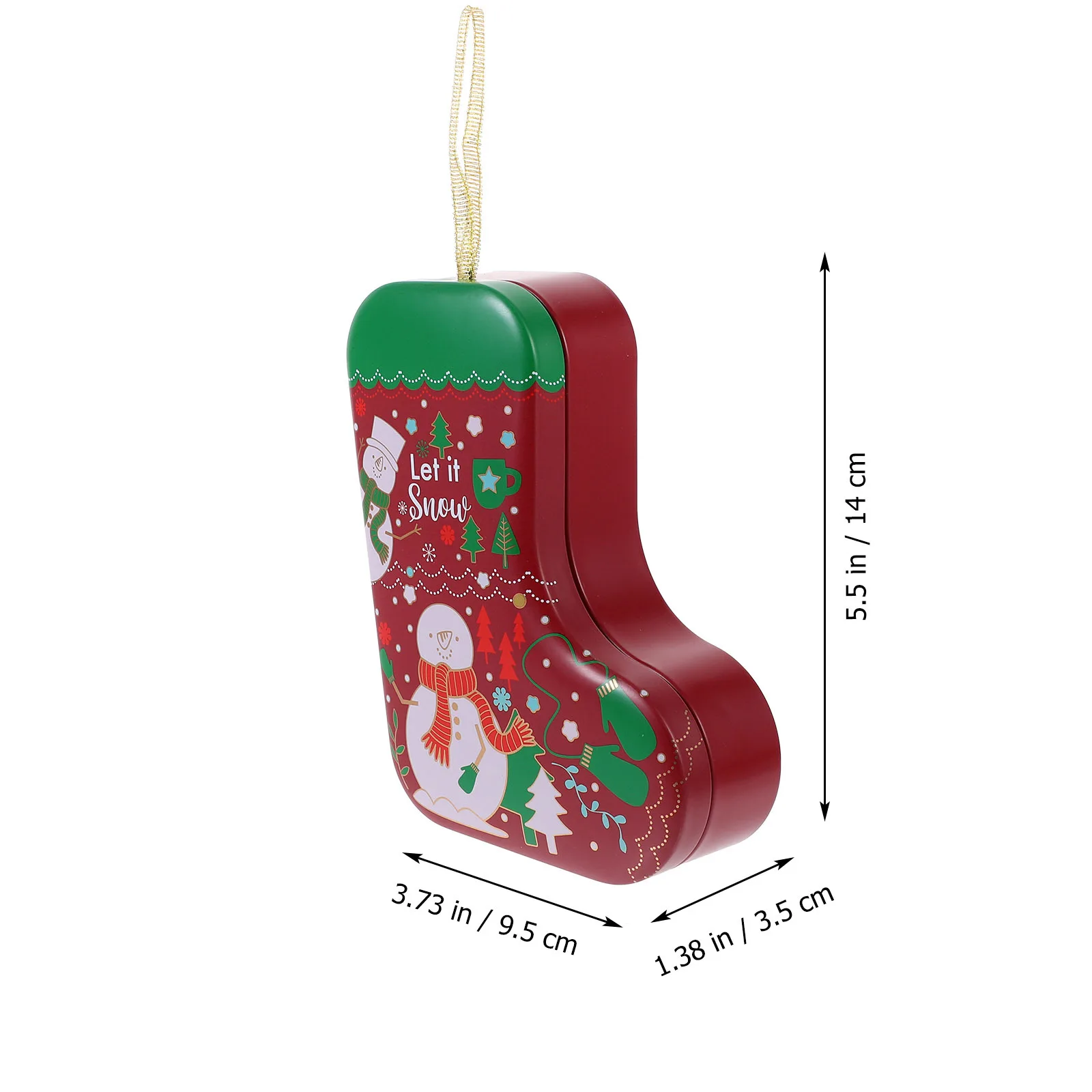 

Christmas Candy Packing Tinplate Box Large Capacity Candy Case Cookie Tin Box Xmas Biscuit Treat Container Party Gift Storage