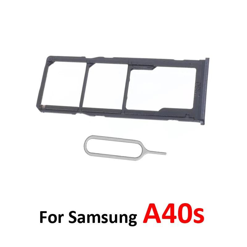 

Phone SIM Card Tray Adapter For Samsung Galaxy A40s A3050 Housing New Micro SD Card Holder