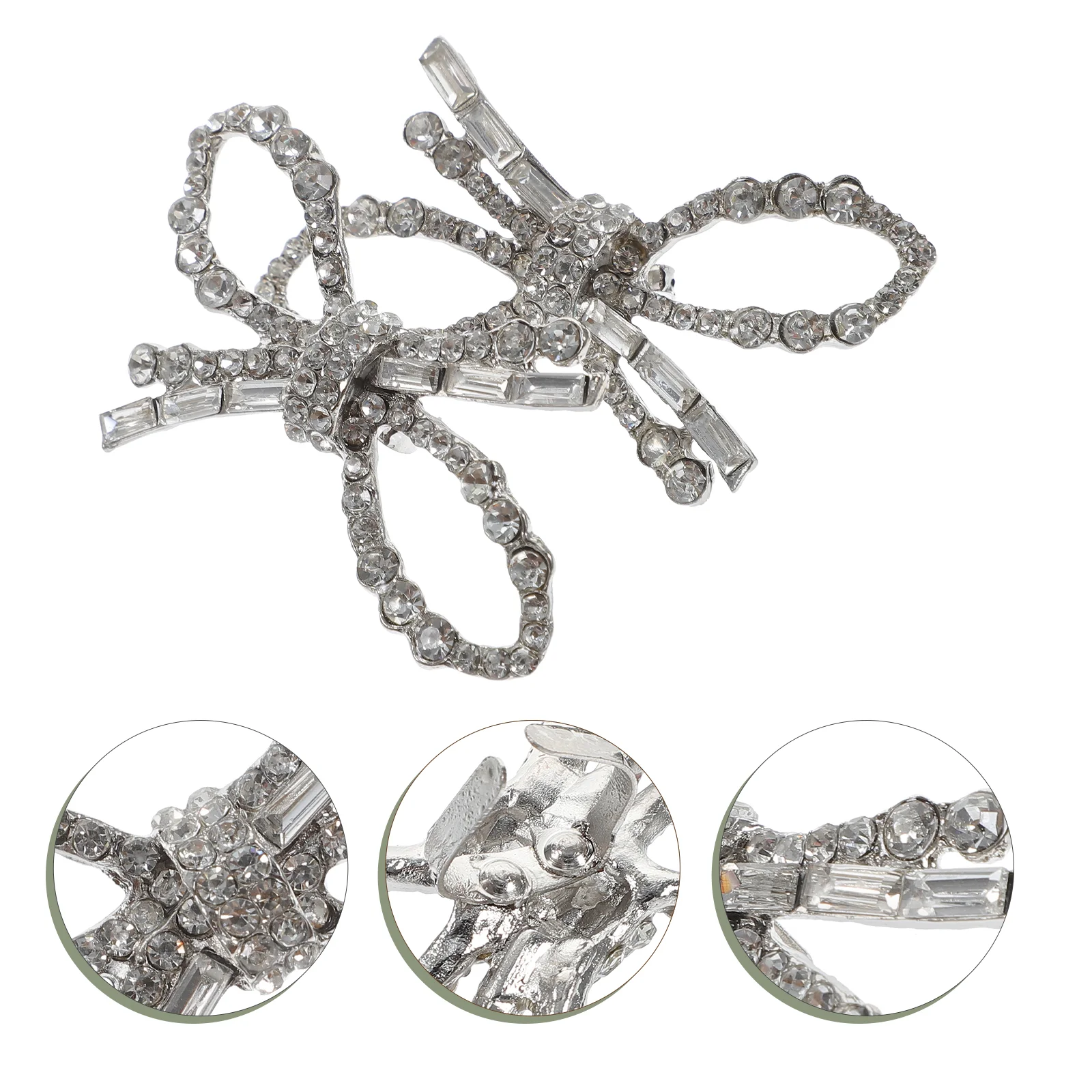 Bow Shoe Flower Clips Jewelry Laces Crystals Wedding Heels Rhinestones for Shoes Accessories