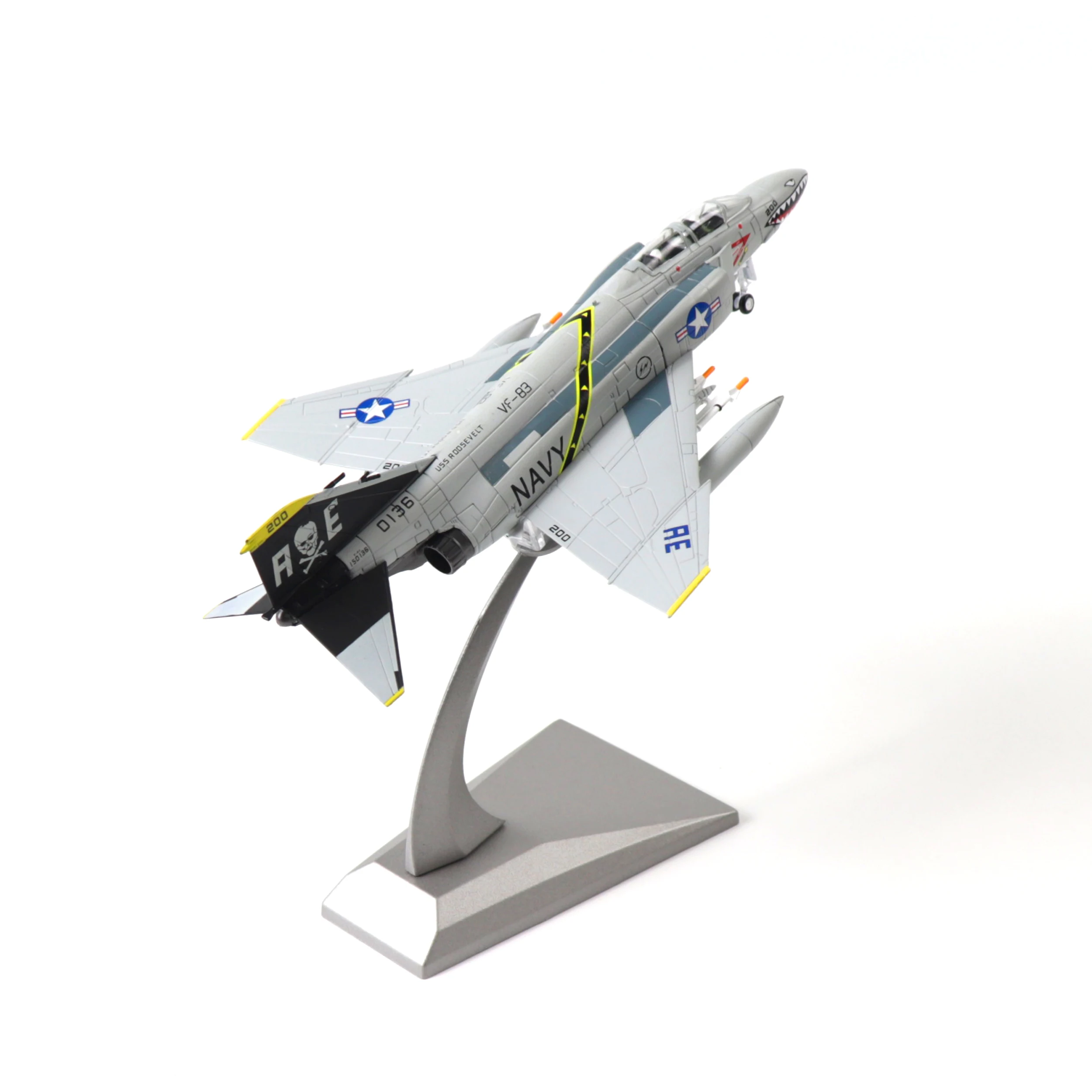 

NUOTIE F-4C Phantom 1:100 Scale Model Aircraft Kit Metal Diecast Airplane Model Kit Military Decorations&Gifts (Navy Livery)