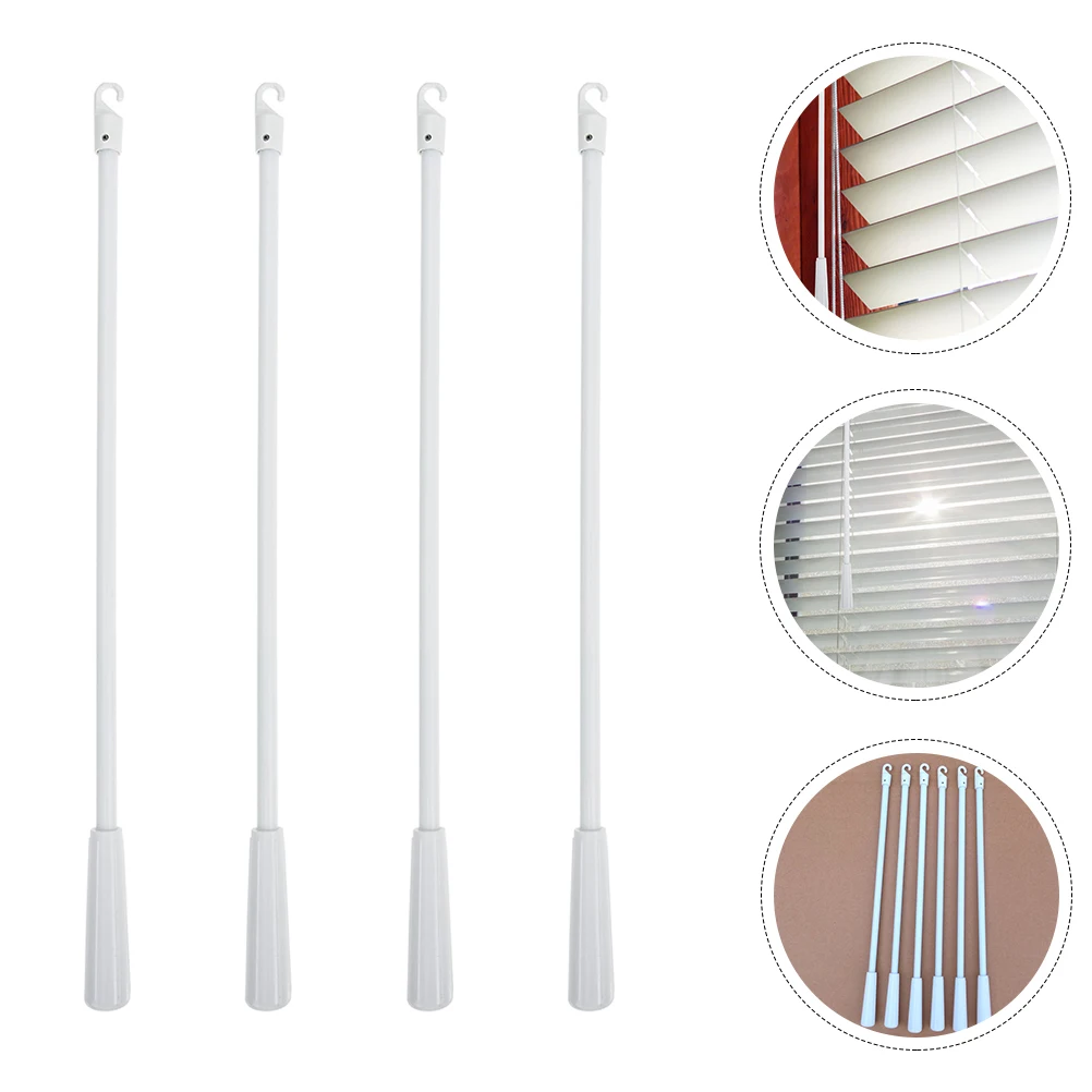 

4pcs 12-Inch Rods Replacement Window Blind Wands Practical Curtain Accessories Home Office Vertical Blinds Stick Glass