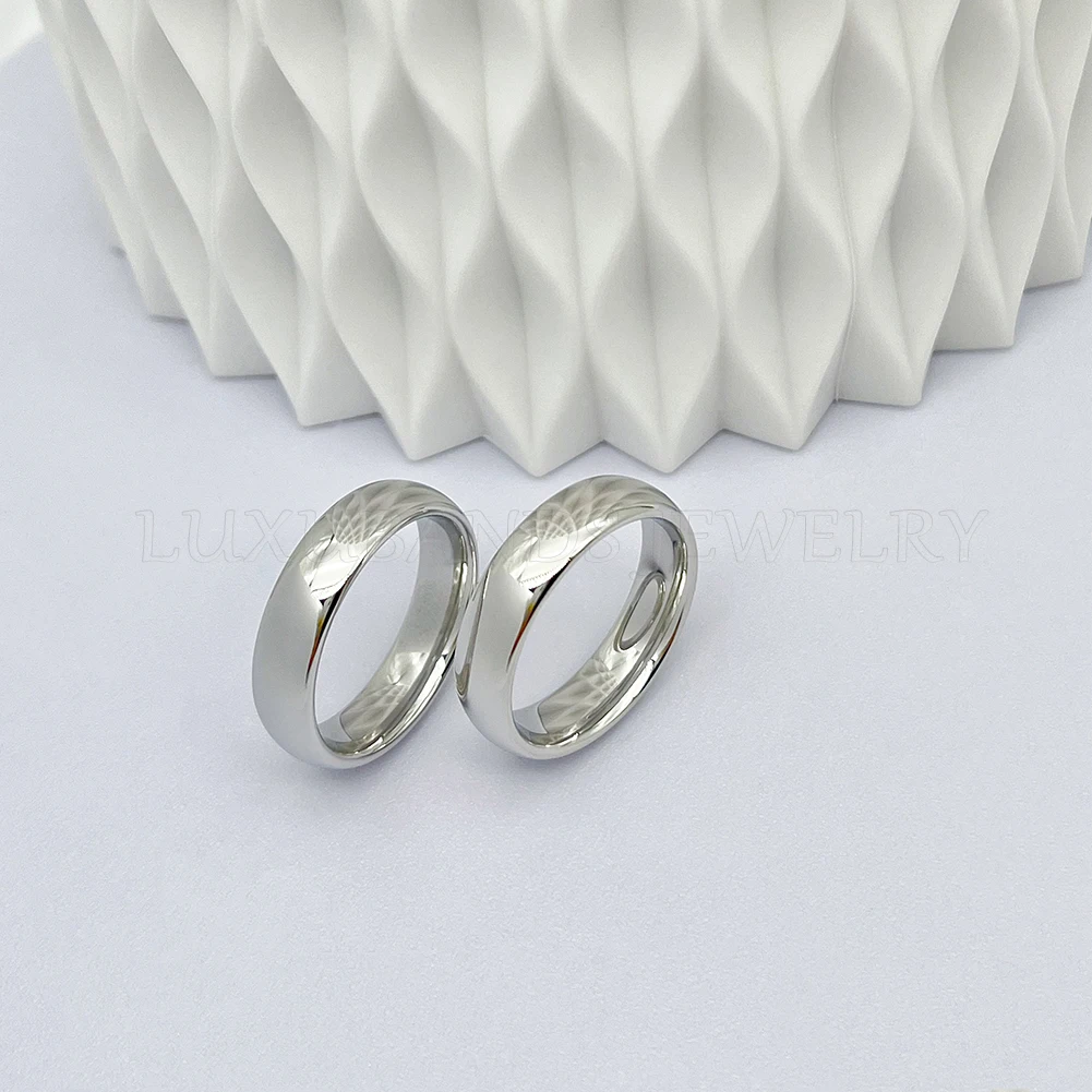 Rings for Couples Tungsten Carbide Domed Band Polished Finish Women's Luxury Quality Jewelry 10mm Men Fashion Comfort Fit New in