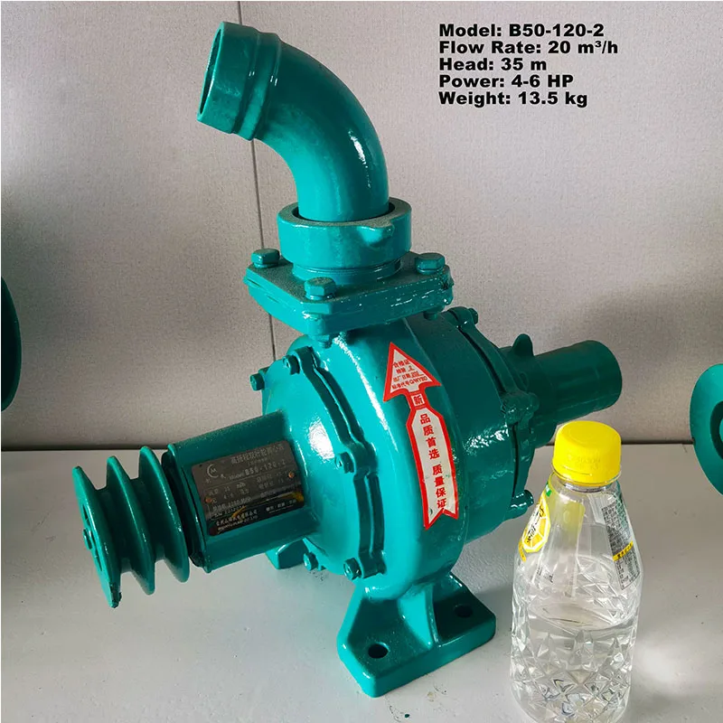 

Double Impeller Centrifugal Water Pump, High Pressure High Head Diesel Engine Trailer Pump for Farmland Irrigation