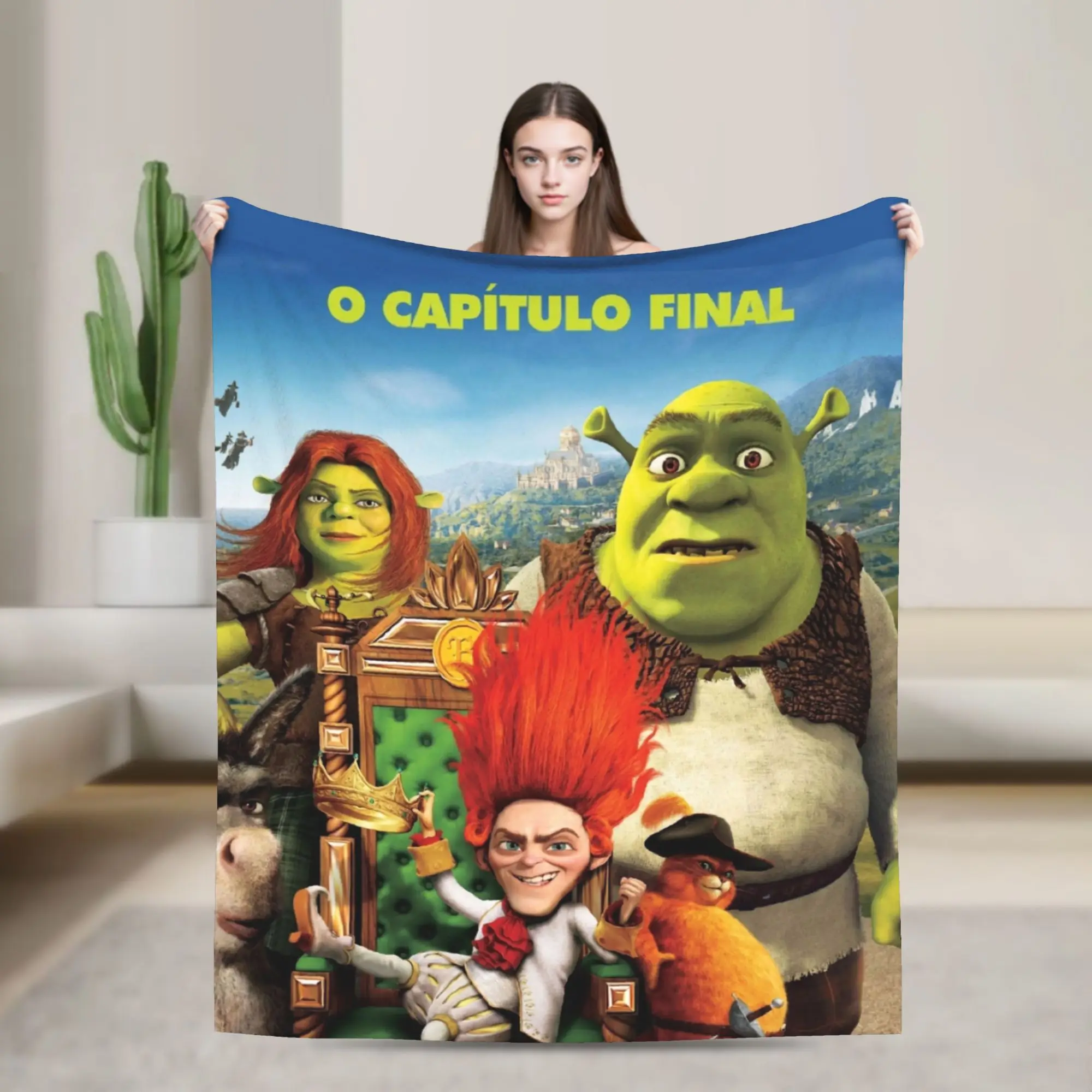 

Одеяла Green Troll Shreks, фланелевые летние кондиционеры, портативное мягкое одеяло для кровати, дорожный ковер, кусок